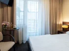 A pokoje double premium mają łóżka o szerokości 160 cm