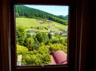 Widok z wyżej położonego pokoju