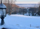 Widoki na zimowe Karkonosze z hotelu