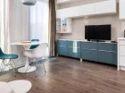 Studio 2-os. z sofą ma wszystko, co potrzebne na pobyt 2 osób
