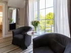 Ten apartament ma 2 sypialnie, każdą z podwójnym łóżkiem