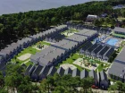 Resort mieści się nad brzegiem jeziora Liwia Łuża