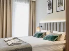 Większość apartamentów ma osobną sypialnię (lub nawet dwie)