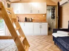 Domek Exclusive nr 5A to przestrzeń typu studio z tarasem i łazienką